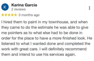 Review 5 star Karica Garcia